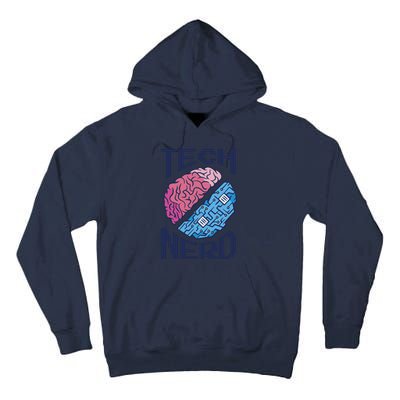 Tech Nerd Brain Tall Hoodie