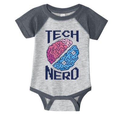 Tech Nerd Brain Infant Baby Jersey Bodysuit