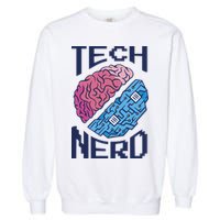 Tech Nerd Brain Garment-Dyed Sweatshirt