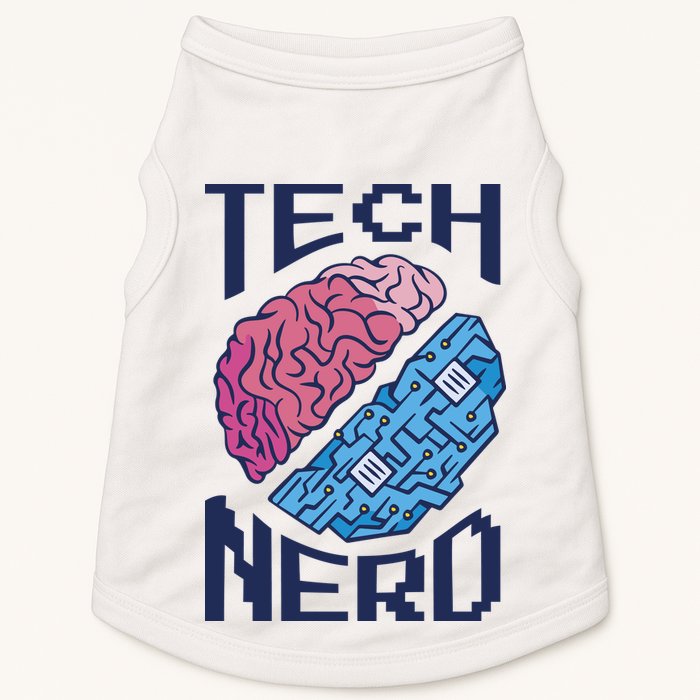 Tech Nerd Brain Doggie Tank