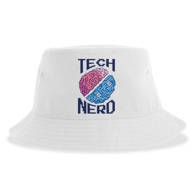 Tech Nerd Brain Sustainable Bucket Hat