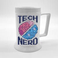 Tech Nerd Brain Beer Stein