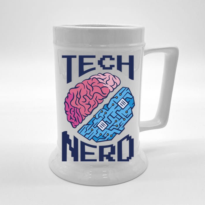 Tech Nerd Brain Beer Stein