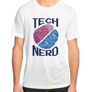 Tech Nerd Brain Adult ChromaSoft Performance T-Shirt