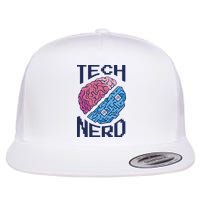 Tech Nerd Brain Flatbill Hat