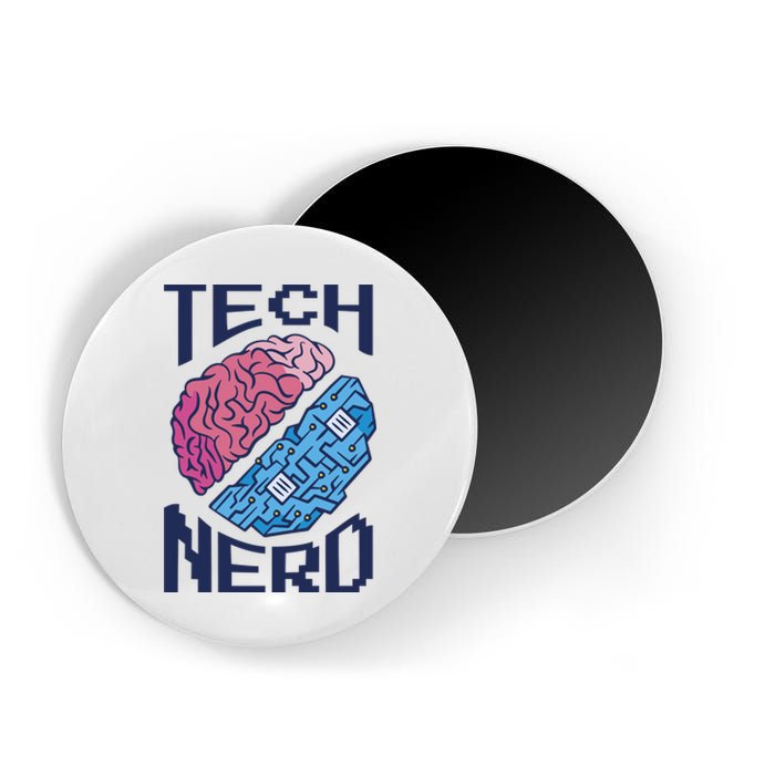 Tech Nerd Brain Magnet