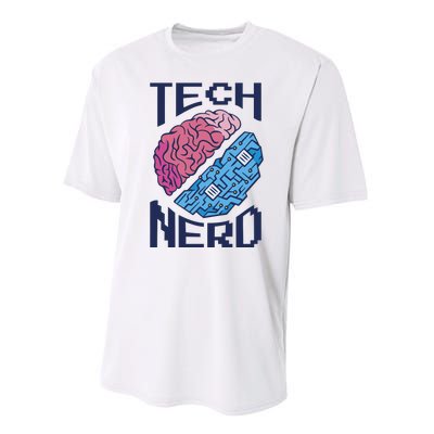 Tech Nerd Brain Performance Sprint T-Shirt