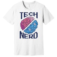 Tech Nerd Brain Premium T-Shirt