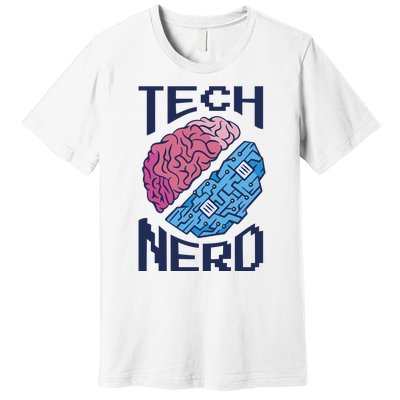 Tech Nerd Brain Premium T-Shirt