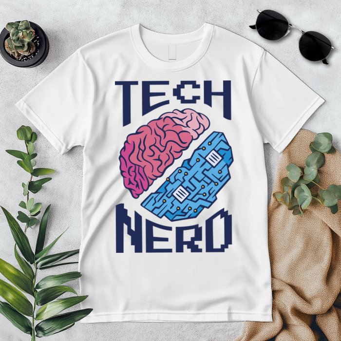 Tech Nerd Brain Premium T-Shirt