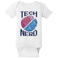 Tech Nerd Brain Baby Bodysuit