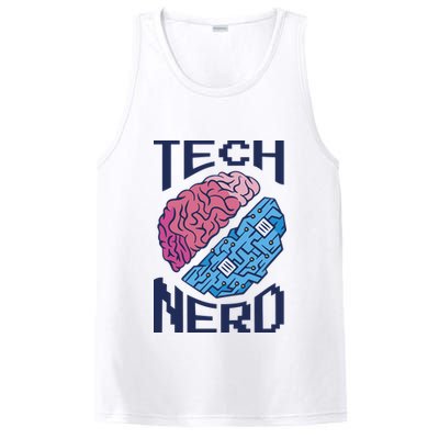 Tech Nerd Brain PosiCharge Competitor Tank