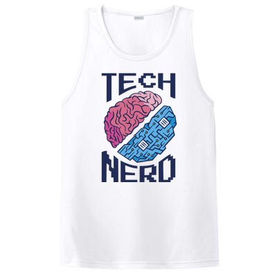 Tech Nerd Brain PosiCharge Competitor Tank