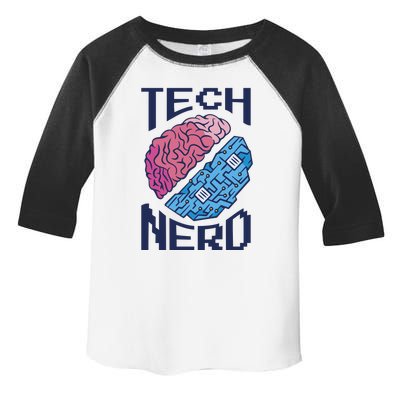 Tech Nerd Brain Toddler Fine Jersey T-Shirt