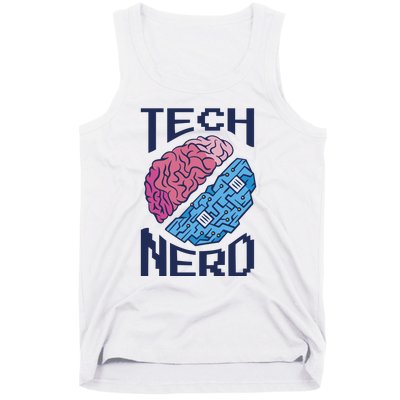 Tech Nerd Brain Tank Top