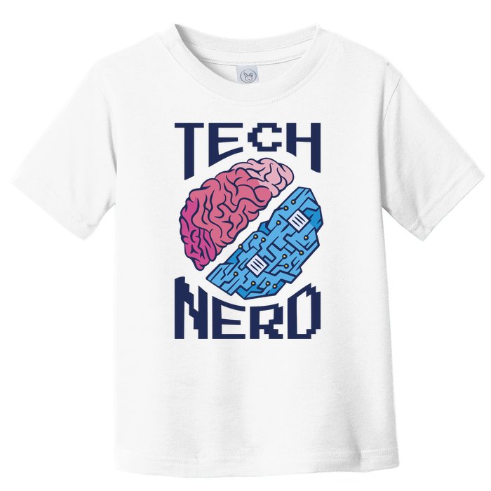 Tech Nerd Brain Toddler T-Shirt