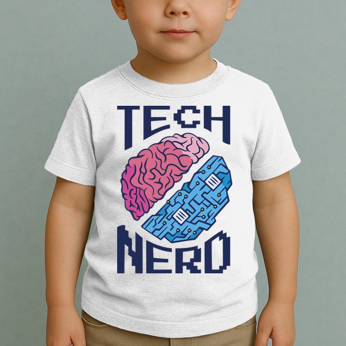 Tech Nerd Brain Toddler T-Shirt