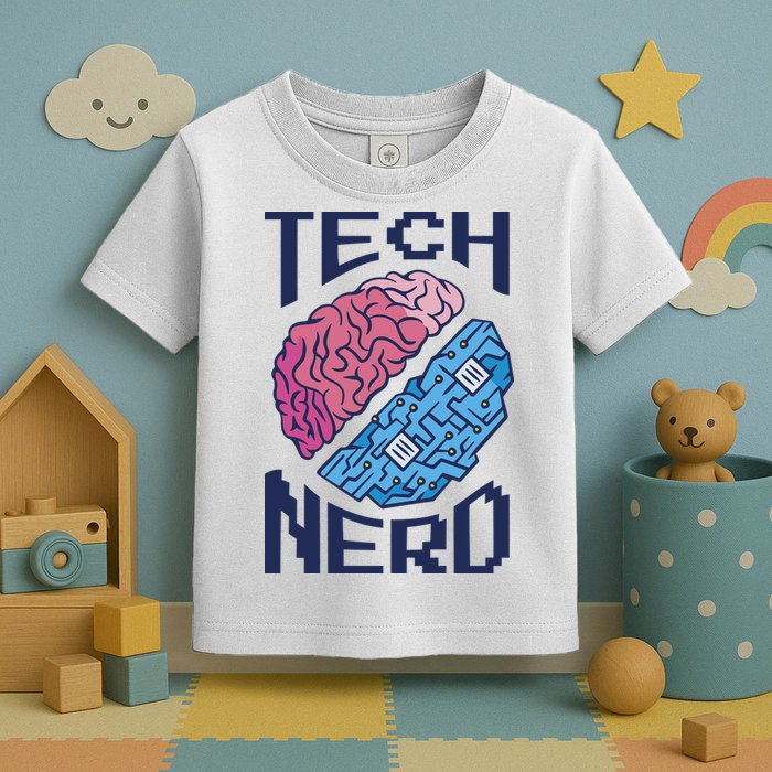 Tech Nerd Brain Toddler T-Shirt
