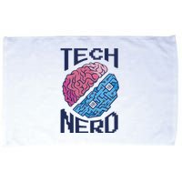 Tech Nerd Brain Microfiber Hand Towel