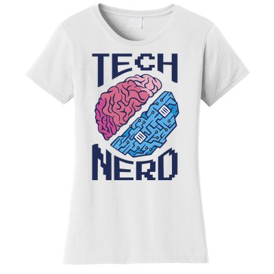 Tech Nerd Brain Women's T-Shirt