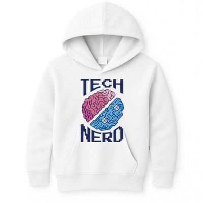 Tech Nerd Brain Kids Hoodie