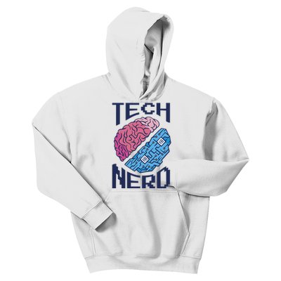 Tech Nerd Brain Kids Hoodie