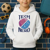Tech Nerd Brain Kids Hoodie