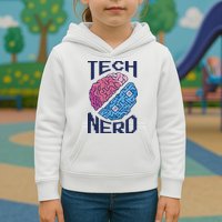 Tech Nerd Brain Kids Hoodie