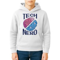 Tech Nerd Brain Kids Hoodie