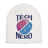 Tech Nerd Brain Short Acrylic Beanie