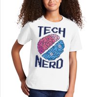 Tech Nerd Brain Kids T-Shirt
