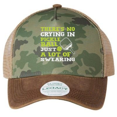 There's No Crying In Pickleball Just A Lot Of Swearing Legacy Tie Dye Trucker Hat