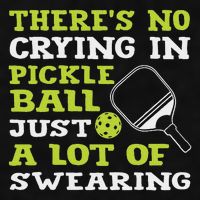 There's No Crying In Pickleball Just A Lot Of Swearing Ladies PosiCharge Tri-Blend Wicking Tank