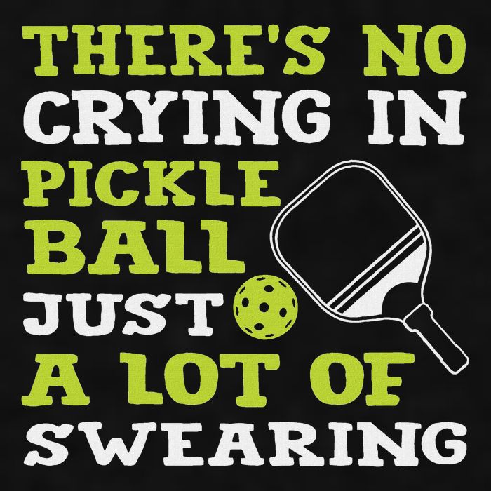 There's No Crying In Pickleball Just A Lot Of Swearing Ladies PosiCharge Tri-Blend Wicking Tank
