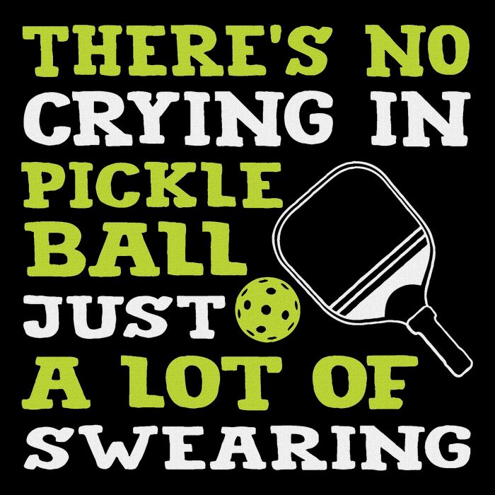 There's No Crying In Pickleball Just A Lot Of Swearing 7-Panel Snapback Hat