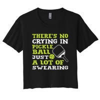 There's No Crying In Pickleball Just A Lot Of Swearing Crop Top