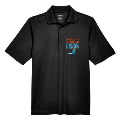 Theres No Crying In Physical Therapy Therapist Men's Origin Performance Pique Polo