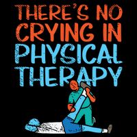 Theres No Crying In Physical Therapy Therapist Cropped Pullover Crew