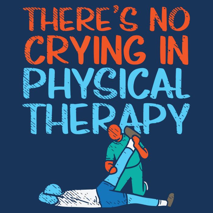 Theres No Crying In Physical Therapy Therapist Drawstring Bag