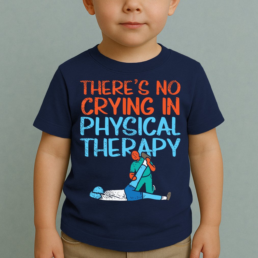 Theres No Crying In Physical Therapy Therapist Toddler T-Shirt