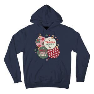 Trauma Nurse Christmas Emergency Nurse Tall Hoodie