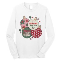 Trauma Nurse Christmas Emergency Nurse Long Sleeve Shirt