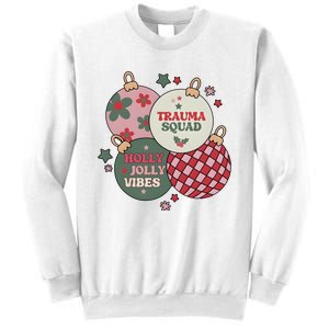 Trauma Nurse Christmas Emergency Nurse Sweatshirt