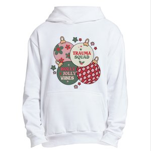 Trauma Nurse Christmas Emergency Nurse Urban Pullover Hoodie