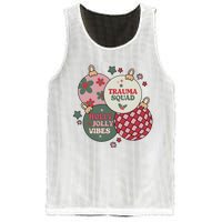 Trauma Nurse Christmas Emergency Nurse Mesh Reversible Basketball Jersey Tank