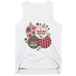 Trauma Nurse Christmas Emergency Nurse Tank Top