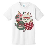 Trauma Nurse Christmas Emergency Nurse Kids T-Shirt