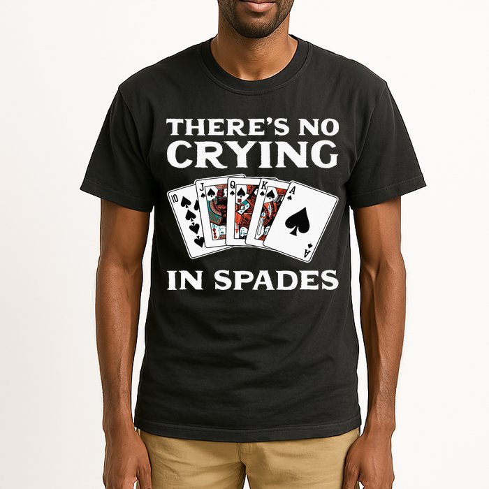 Theres No Crying In Spades Card Game Tall T-Shirt