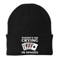 Theres No Crying In Spades Card Game Beanie