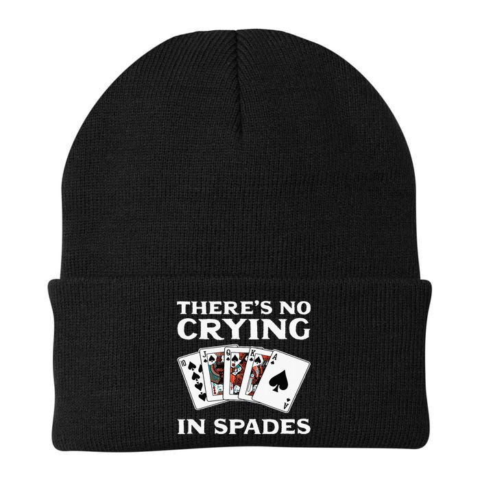 Theres No Crying In Spades Card Game Beanie